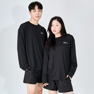오르웨인 루즈핏 래쉬가드 상하의 세트 여자 남자 커플 수영복