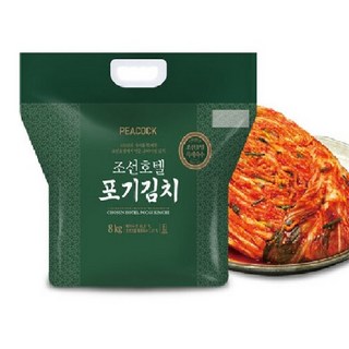 peacock 조선호텔 포기김치 냉장 없음 1개 8kg 상품 이미지