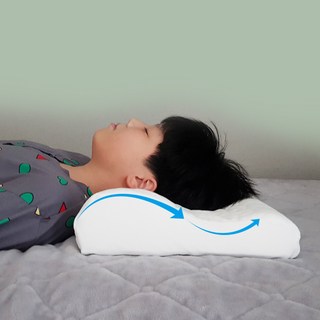 메모리폼 낮은 경추 베개 어린이 초등학생 청소년 여성 기능성 배개 국내제작, 1개, 화이트