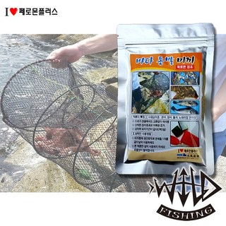 수풍산업 와일드피싱 페로몬플러스 바다 통발 미끼 집어제 밑밥, 1개, 130g