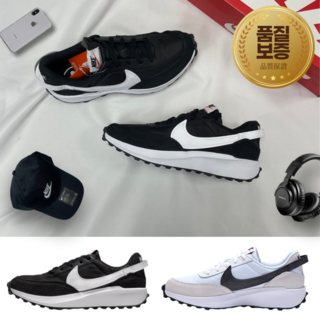 정품보증 나이키 NIKE 와플 데뷰 남녀공용 운동화 블랙/화이트 사은품티에리양말증정