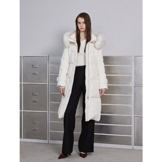 퀼팅 텍스처 벨티드 롱 다운점퍼 EQ4TD008