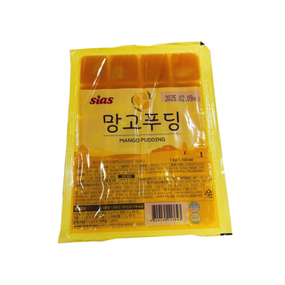 시아스 망고향 푸딩, 1개, 1kg