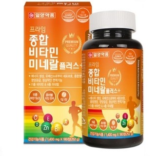인터샵 일양약품 종합비타민 멀티 미네랄 면역력 비타민 종합 영양제 츄어블 180정, 1개
