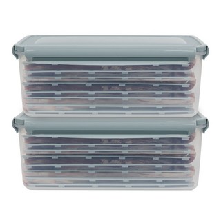 나누담 냉동 삼겹 생선 보관 트레이 용기 3L, 1세트, 2개