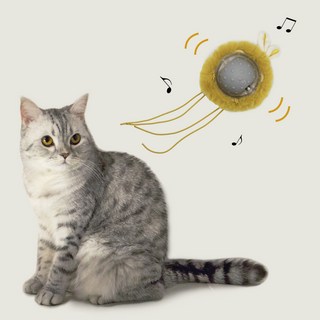고양이 지랄발광 자동 장난감 스마트 캣 토이 공 놀이 USB 충전식 스마트 펫 토이 1개 상품 이미지