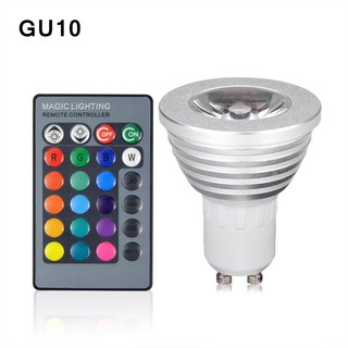 GU 0 RGB LED 전구 6 색 스마트 램프 CW WW 220V 다채로운 24 키 조명 Smartthings 작동, 5w, 1개