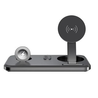 접이식 30W 무선 ​​충전기 스탠드 iPhone 16 Pro Max Apple Watch Airpods 용 고속 도킹 스테이션, 01 1pc, 1개