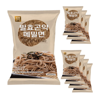 [그냥 넣어 드시면 되는 부드럽고 쫄깃한 저칼로리 저탄수화물] 발효곤약 메밀면, 200g, 8개