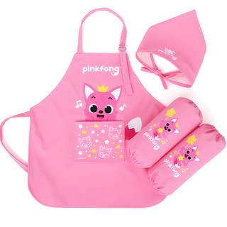 핑크퐁 아동용 방수 뉴키즈 앞치마 세트
