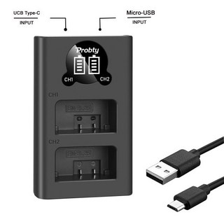 EN-EL25 및 EL25 LED 듀얼 USB 배터리 충전기 니콘 Z50 MH-32 충전식 리튬 이온