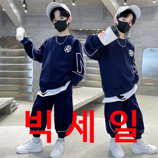 키즈목마 봄신상 남아 츄리닝세트 트레이닝복 주니어 운동복 후드티 바지세트