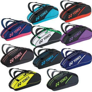 요넥스 테니스 배드민턴 라켓 가방 6개용 남성 여성 6 BAG2132R YONEX, ２４５（ＷＨ／ＢＫ）, -, 1개