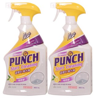 무궁화 펀치 곰팡이 제거제 레몬향, 800ml, 2개
