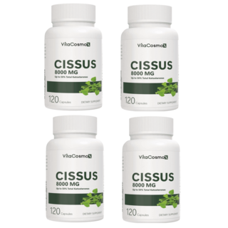 VitaCosmoX 시서스 추출물 8000mg – 고함량 고농축 Cissus 캡슐 120정 (케토스테론 50%) – 4개 세트 다이어트시서스 VitaCosmoX 시서스 추출물 8000mg – 고함량 고농축 Cissus 캡슐 120정 (케토스테론 50%) – 4개 세트 다이어트시서스