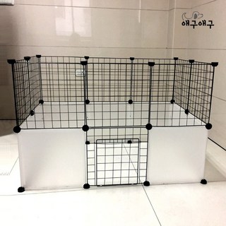펫인올 강아지 조립식 울타리, 가림막 (화이트)S
