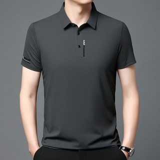 NEW 남자 패션 골프 반팔티/베이직 카라반팔티/여름 골프 상의/남성 루즈핏 무지티/링클프리 골프티셔츠