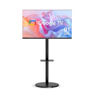 [10% 환급가전]위드라이프 구글 32인치 스마트TV 무빙라이프 삼탠바이미 세트 1등급 안드로이드, 고객직접설치 택배배송-리치블랙세트