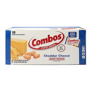 코스트코코리아 COMBOS 체다치즈 크래커 HY8545, 18개, 48.2g 대표 이미지 - 코스트코 과자 추천