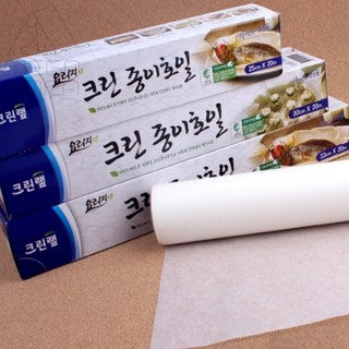 MEGAPARA 크린랩 크린 종이호일 33CM X 20M 고기구이호일, 1개, 1개