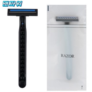 업소용 일회용면도기 맨파워 두날(이중날)면도기 여행용 숙박업소 대용량면도기, 100개, 1세트