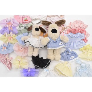 그로밋 원피스 드레스 가방 인형 키링 옷 10cm 15cm 모루인형 모남희 블핑이 소품, 화이트 힙색, 1개