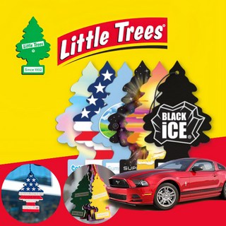 머스탱(~14) 리틀트리 방향제 4개, 그린 애플