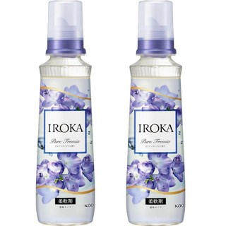카오 이로카 섬유 유연제 퓨어 프리지아 본체 540ml 2세트, 2개
