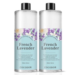 코코도르 디퓨저 대용량 리필액, 프렌치라벤더, 500ml, 2개