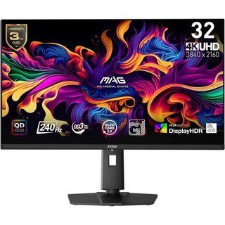 MSI MAG 321UPX QDOLED 32인치 4K UHD 퀀텀닷 OLED 게이밍 모니터
