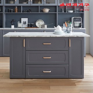 라자가구 위드 고메 1600 아일랜드식탁 홈바 서랍형