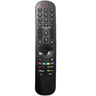 LG UHD/HDTV/OLED 4K 스마트 TV용 MR22GA AKB76039905 리모컨 교체, 한개옵션0, 검은색