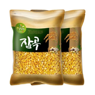 현대농산 깐 병아리콩 조각 병아리콩, 2kg, 2개