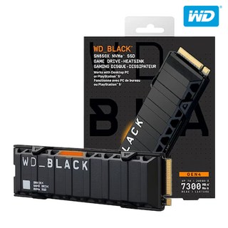 WD BLACK SN850X 히트싱크 M.2 NVMe SSD, 1TB