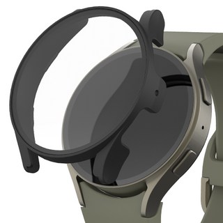 신지모루 9H 풀커버 일체형 SF코팅 케이스, 갤럭시워치7 44mm, 블랙