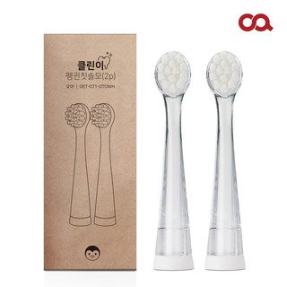 오아 클린이펭귄 유아 어린이 음파 전동 프리미엄 칫솔모 2p, 1세트