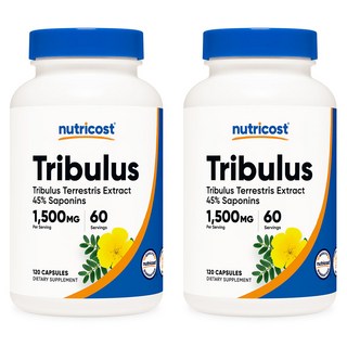 뉴트리코스트 트리뷸러스 캡슐 1500mg 120캡슐 2병, 120정, 2개