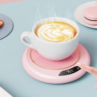 USB 컵워머 전열판 커피 차 음료 보온 사무실 책상, 상세페이지 참조, 일상공장 히팅컵워머-화이트