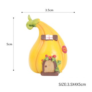 미니어처 모델 장식 에폭시 수지 용품 풍경 공예 시뮬레이션 장난감 홈 선물, 02 Pumpkin house