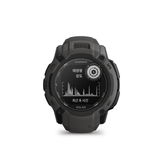 가민 인스팅트 2X 솔라 아웃도어 스마트워치, 그라파이트, 50mm, GPS