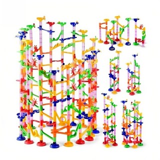블록 마블 런 빌딩 구슬 슬라이드 장난감 DIY 창의력 구축자 교육용 어린이 선물, [01] 29PCS NO BOX, 1개