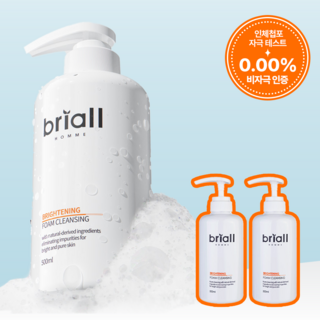 브리올옴므 브라이트닝 폼클렌징, 500ml, 2개