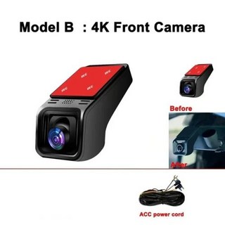 자동차 DVR 대시 캠 카메라 HD 4K 2160P 와이파이 2K 1600P 1080P 24H 주차 모니터 앱 제어 모든 차량용 운전 비디오 녹음기, 없음, 9) D  WIFI 4K - 아무도