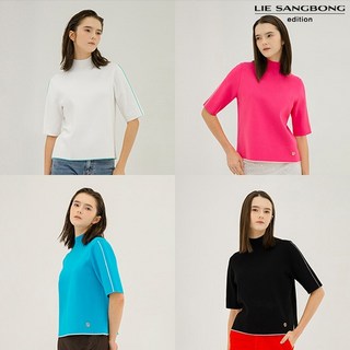 25SS 이상봉 에디션 시그니처 에센셜 하프넥 니트 1종