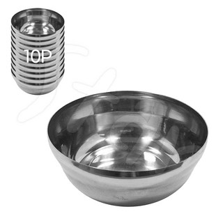 합뱅이 10p 대접 국그릇 중 12cm 대 13cm 스텐 그릇 식기, ( 대 10p ), 1개