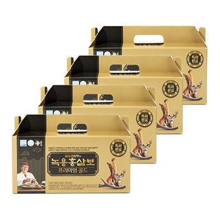 김오곤 녹용홍삼보 (3개월분+1개월분) 6년근 홍삼엑기스 녹용엑기스 동충하초 꾸찌뽕 침향, 2.1l, 1세트