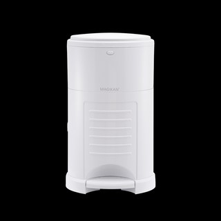 매직캔 휴지통 옵셋타원형 20L MO250NSW 올화이트 속뚜껑 탈부착 편리한 기능성 냄새차단 기저귀휴지통