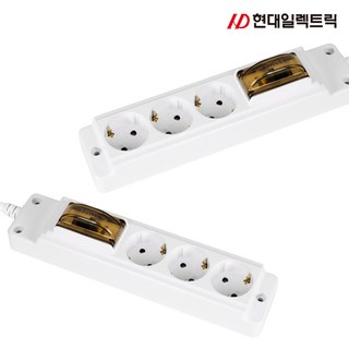 DS 국산 안전 4000W 고용량 누전차단 3구 1.5M 3M 5M 10M 멀티탭 과부하차단 건조기 에어컨 인덕션 냉장고 세탁기 고전력 전기 멀티 콘센트 냉방 난방 전용, 1개, 화이트