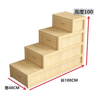 계단서랍장 나무서랍장 원목 4단 무페인트 미니 특이한 형식 유럽풍 조합 6단 우드 잘생쁨, 길이 100 높이 100 난간 없음 (페인트 없음), 기타, 더 많은 조합 형식