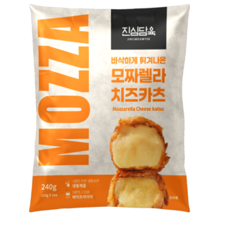 진심담육 튀겨나온 수제 모짜렐라 치즈돈까스 (10장이상 구매 시 특제소스 증정), 120g, 10개
